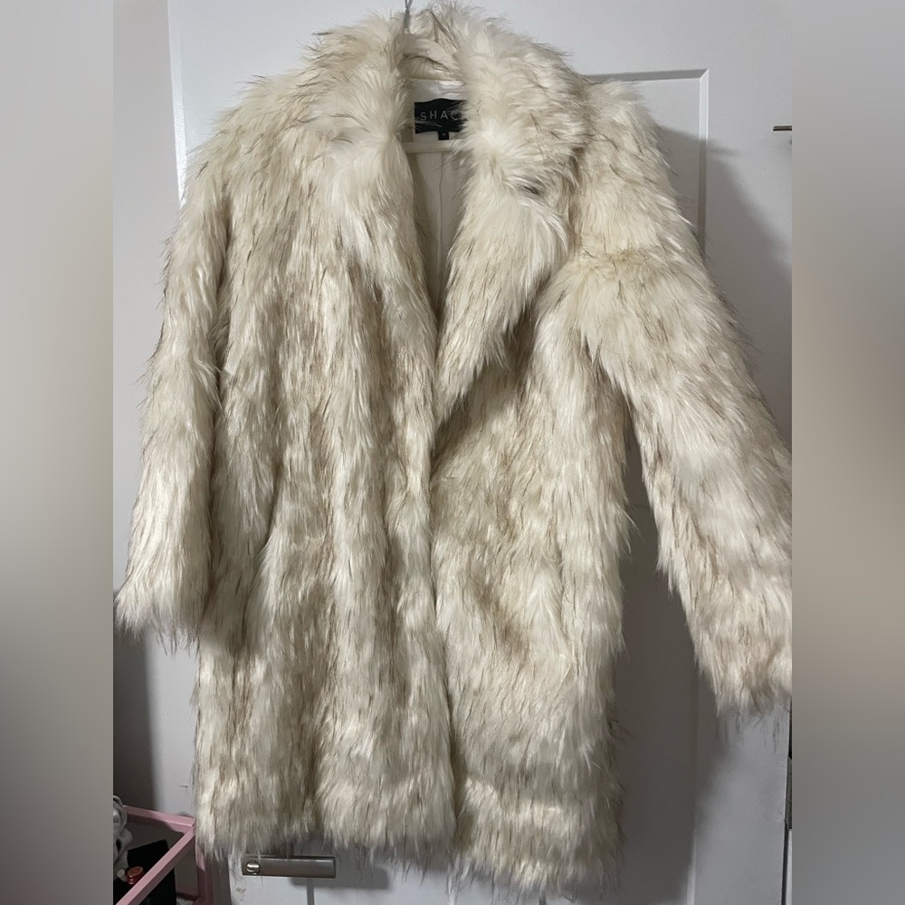 Beautiful long faux fur coat